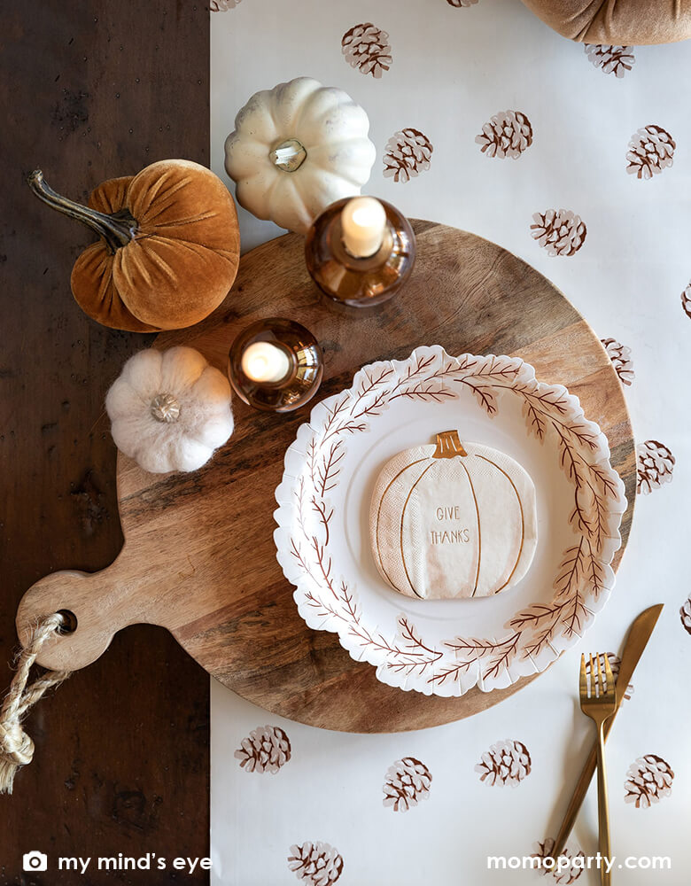 Harvest Leaves Wreath Shaped Plates (Set of 8)