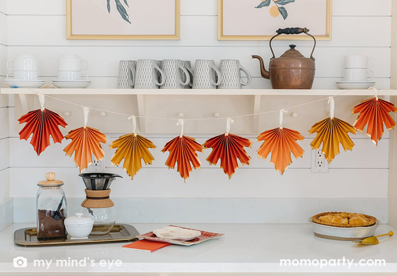 Harvest Thanksgiving Leaf Fan Banner