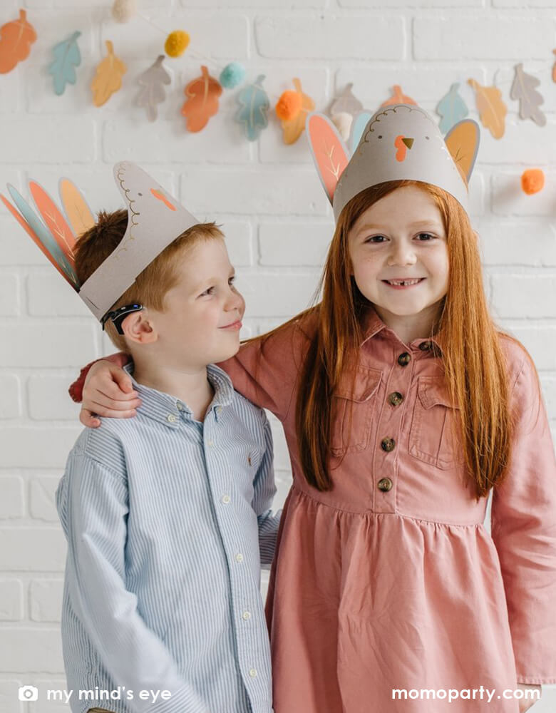 Harvest Thanksgiving Turkey and Pom Pom Banner Set