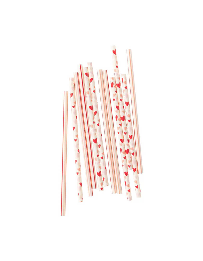 Multi Heart Reusable Straws (Set of 12)