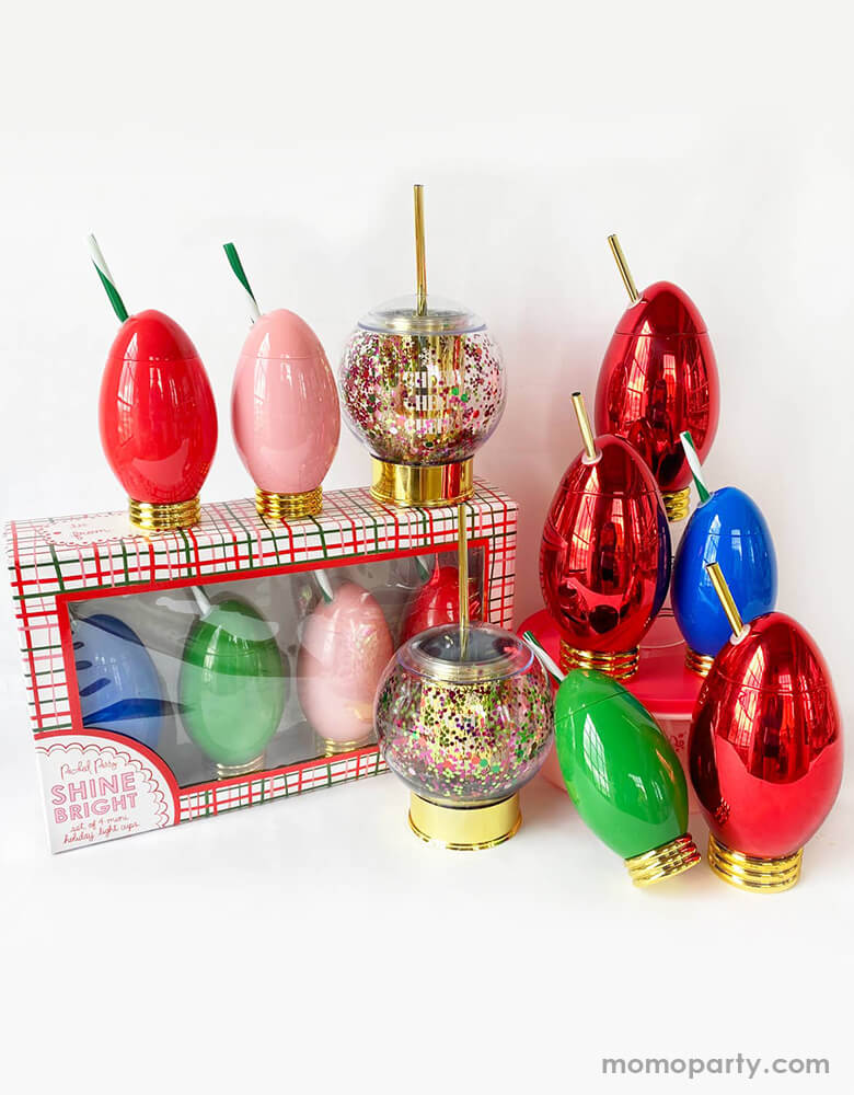 Packed Party - Holiday Light Cups. These fun Holiday light cups makes a perfect gift this season, it will delight the christmas dinner 