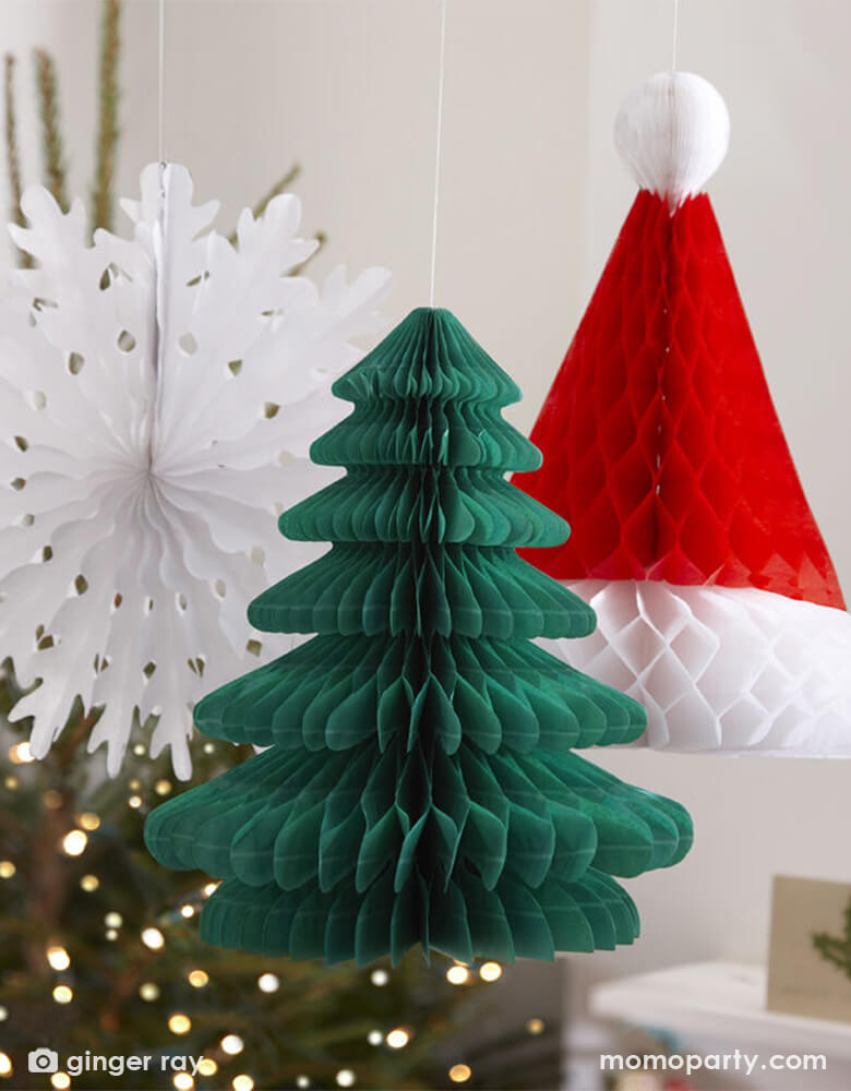 https://www.momoparty.com/cdn/shop/products/Honeycomb-Tree_-Hat-_-Snowflake-Decorations_styled.jpg?v=1635998628&width=780