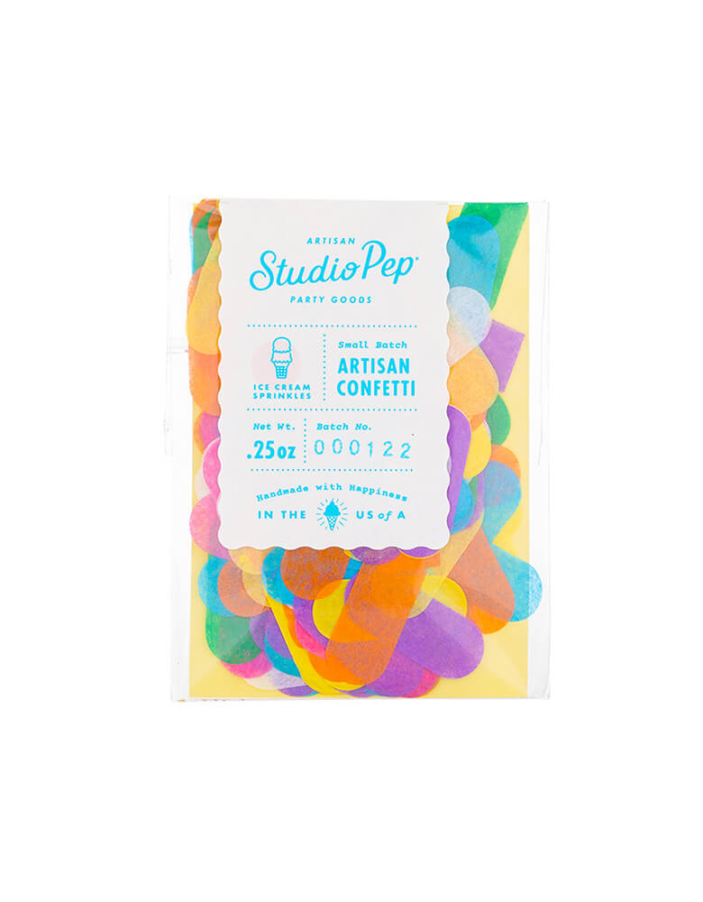 Studio Pep Ice Cream Sprinkles Artisan Confetti Mini Bag 0.25 Oz
