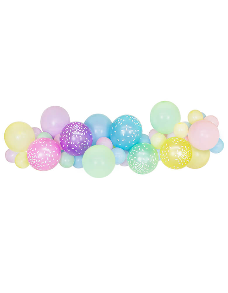 Mixed Pastel Color Latex Balloons for Summer ice-cream-themed Birthday Party Decoration