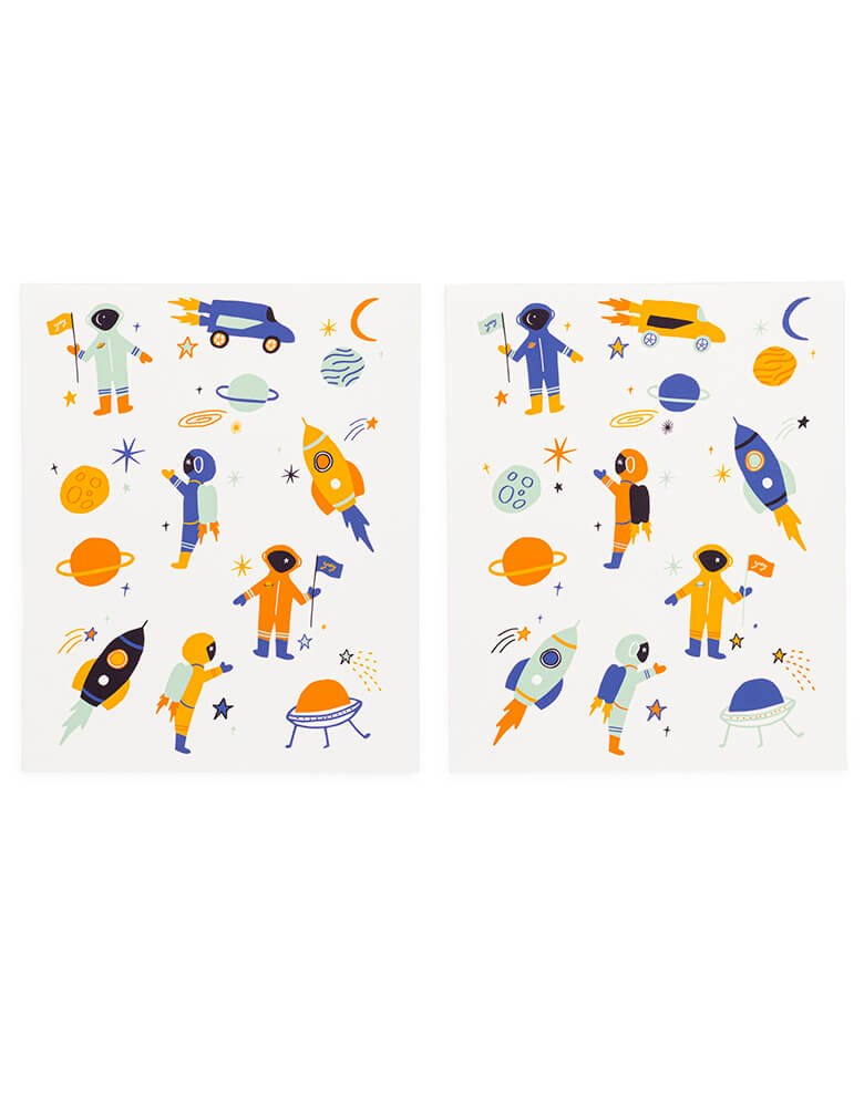 Intergalactic (Space Blue) Edible Decorating Stickers