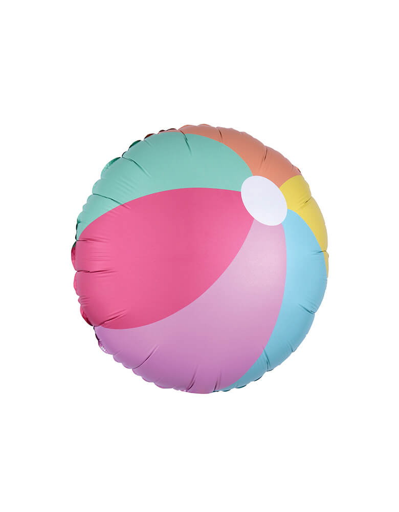 Anagram balloon 39692  - 18" Just Chillin Beach Ball Foil Balloon. Bring this fun beach ball foil balloon to your summer or tropical themed Accent your  themed party! 