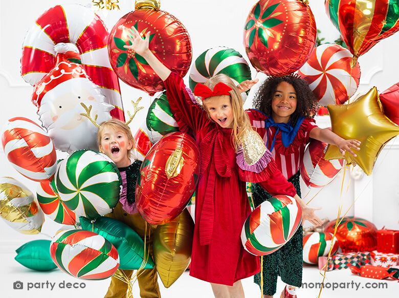 Red Christmas Ornament Foil Balloon