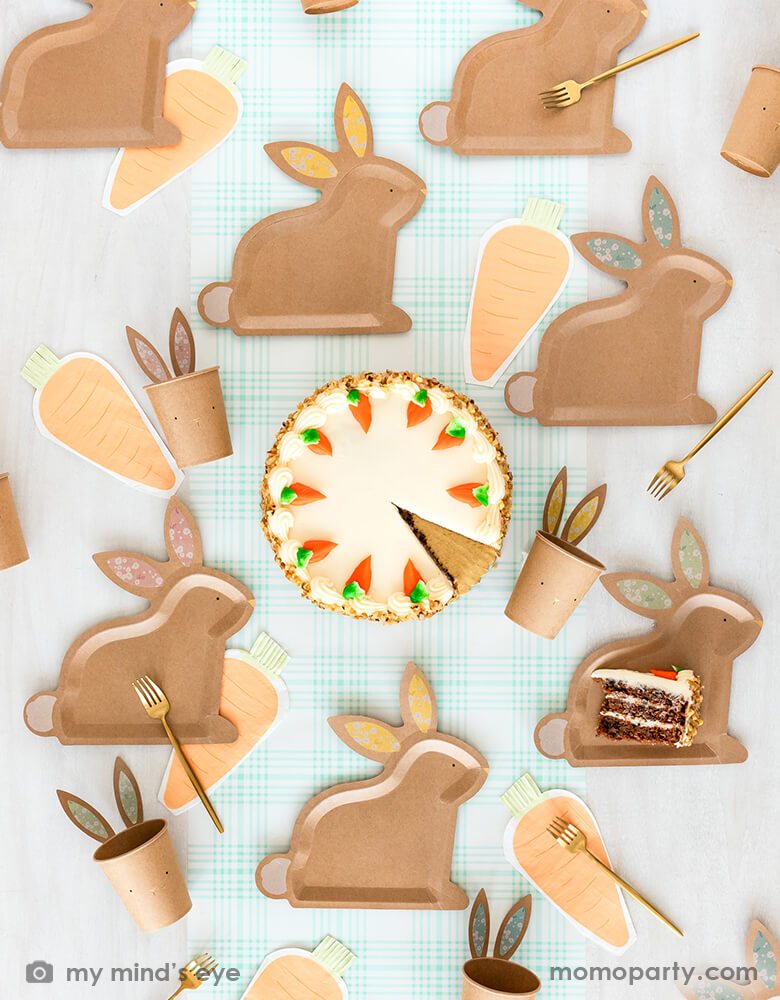Kraft Bunny Shaped Plates (Set of 8)