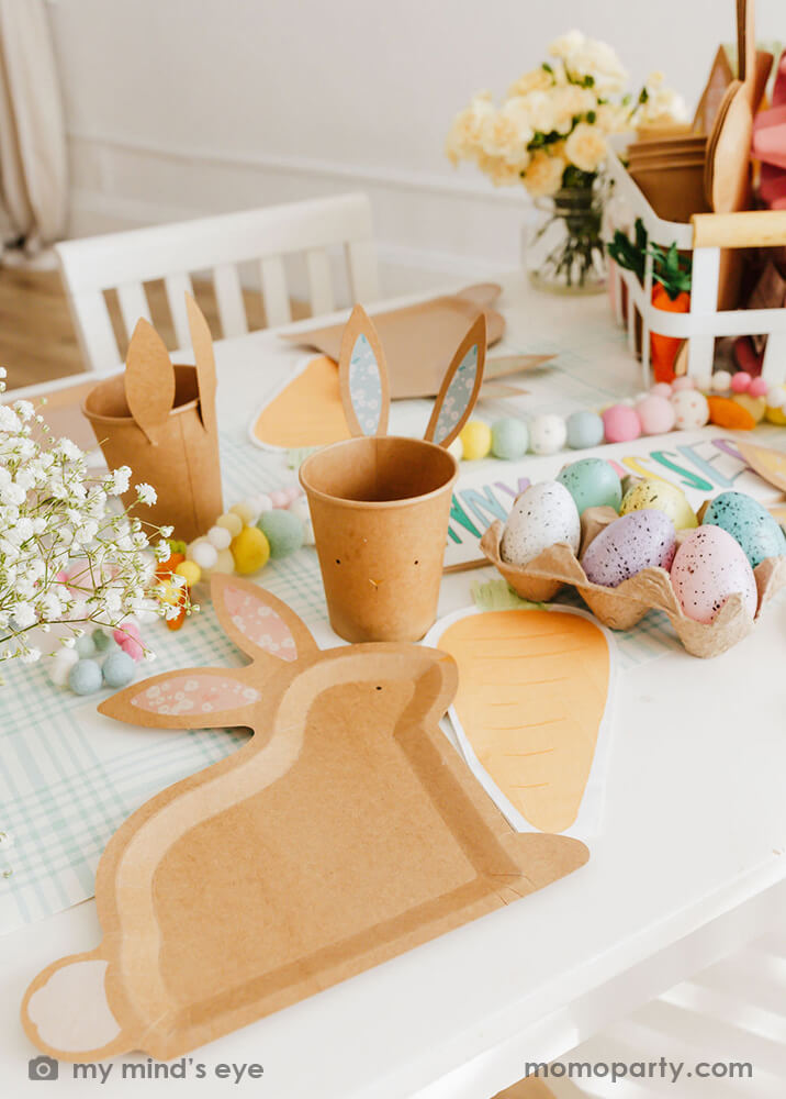 Kraft Bunny Shaped Plates (Set of 8)
