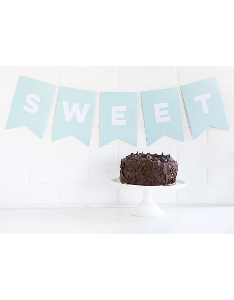My Mind's Eye Paper Lover Light Blue Letter Banner