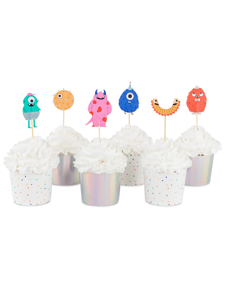 Little Monsters Cupcake Decorating Set (Set of 24)