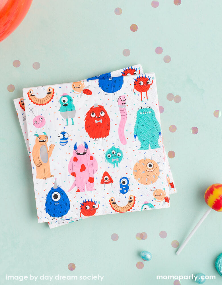 Little Monsters Large Napkins (Set of 16)