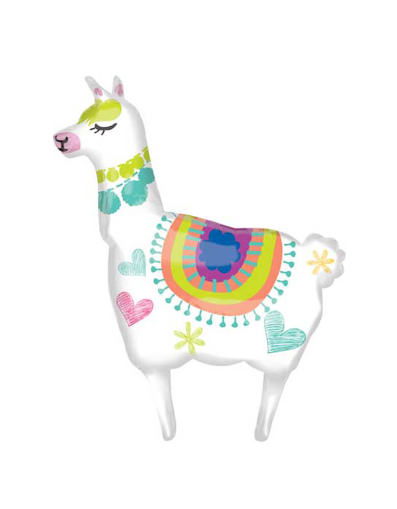 Anagram 41" Llama Shaped Foil Mylar Balloon