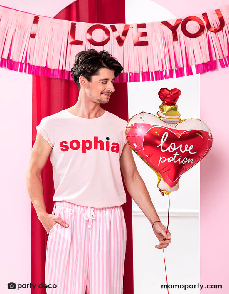 Love Potion Heart Shaped Foil Balloon