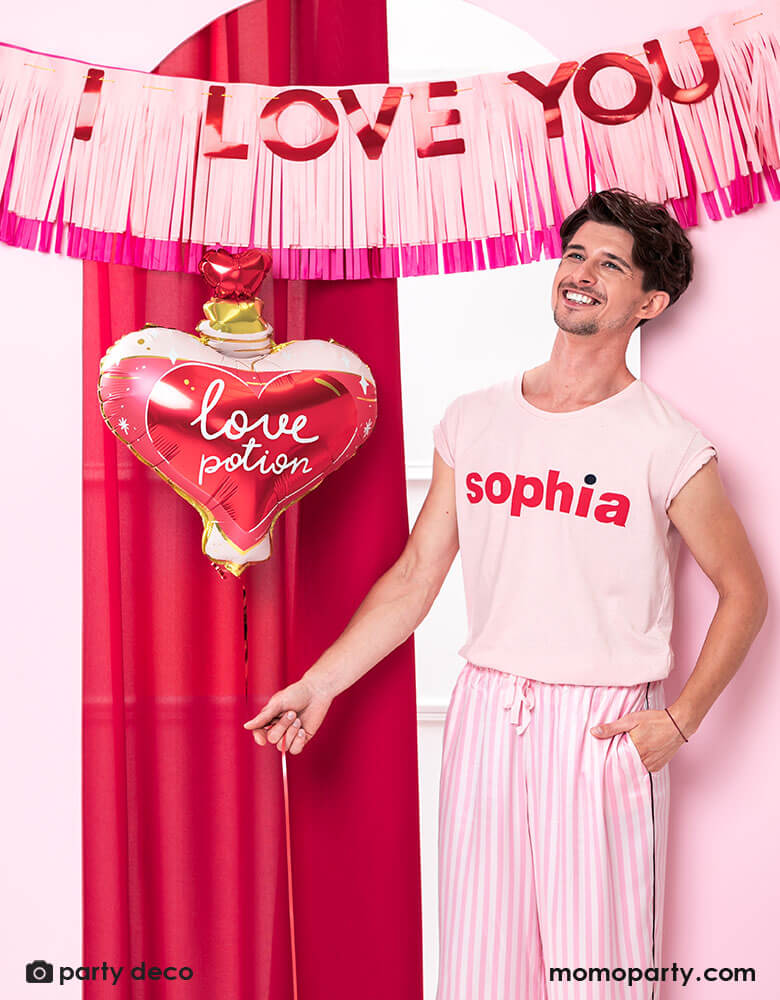 Love Potion Heart Shaped Foil Balloon