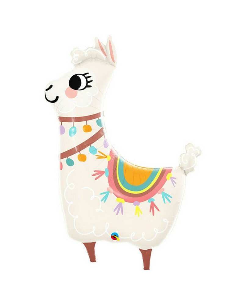 Qualatex 45-inch loveable llama foil balloon for a fiesta party