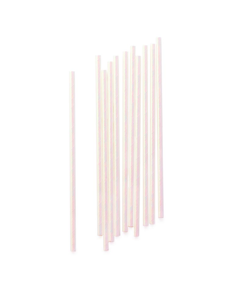 Iridescent Party Straws (Set of 24)