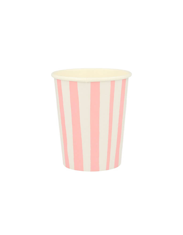 Meri-Meri-9 oz Pink-Stripe-Cups