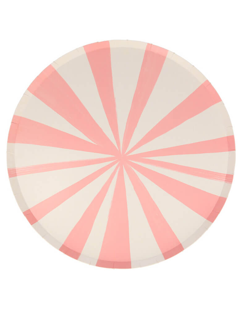 Meri-Meri 10"-Pink-Stripe-Dinner-Plates