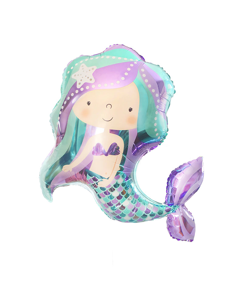 36" Mermaid Shape Foil Balloon 