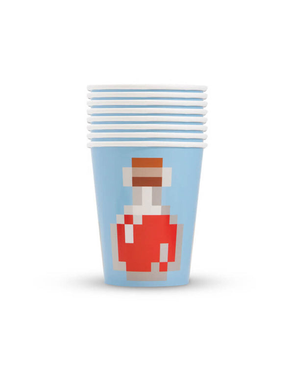Minecraft Paper Party Cups (Set of 8)