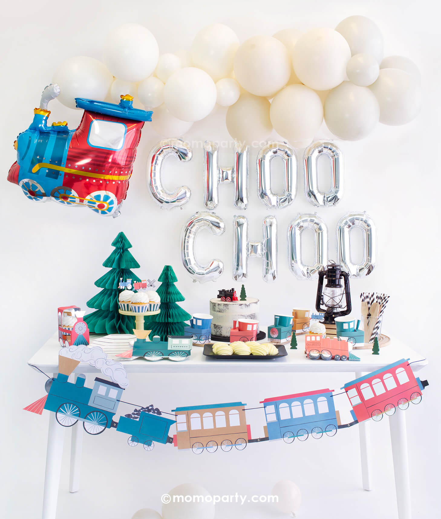 Choo Choo Train Balloon Garland Set