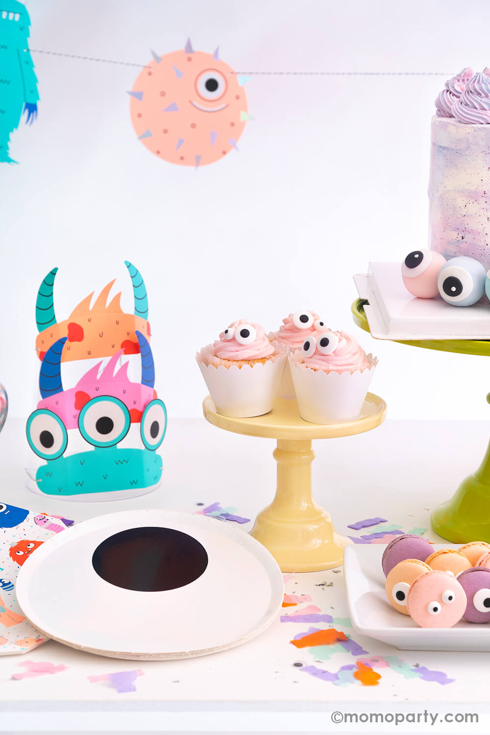 Little Monsters Party Headband Set (Set of 8)