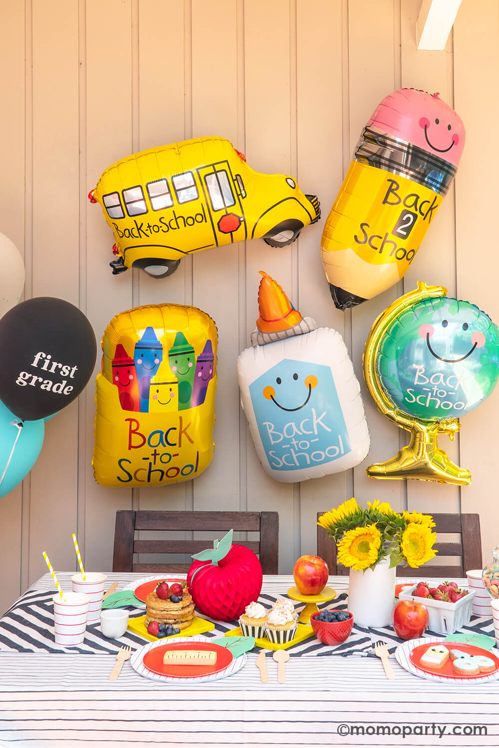 Back To School School Bus Foil Balloon