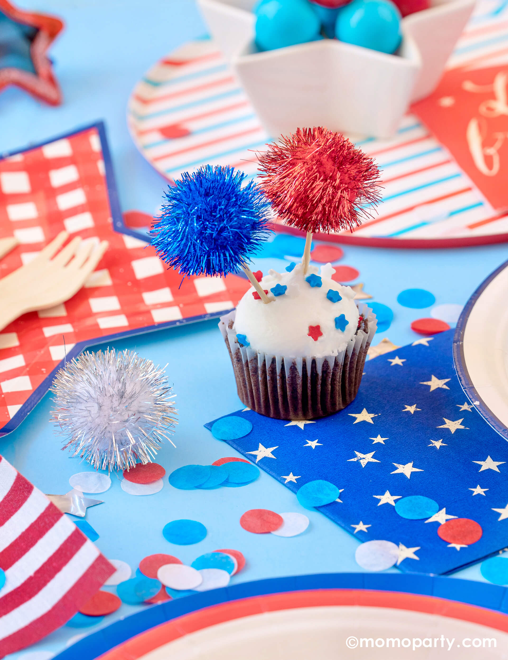 Patriotic Artisan Confetti Mini Bag