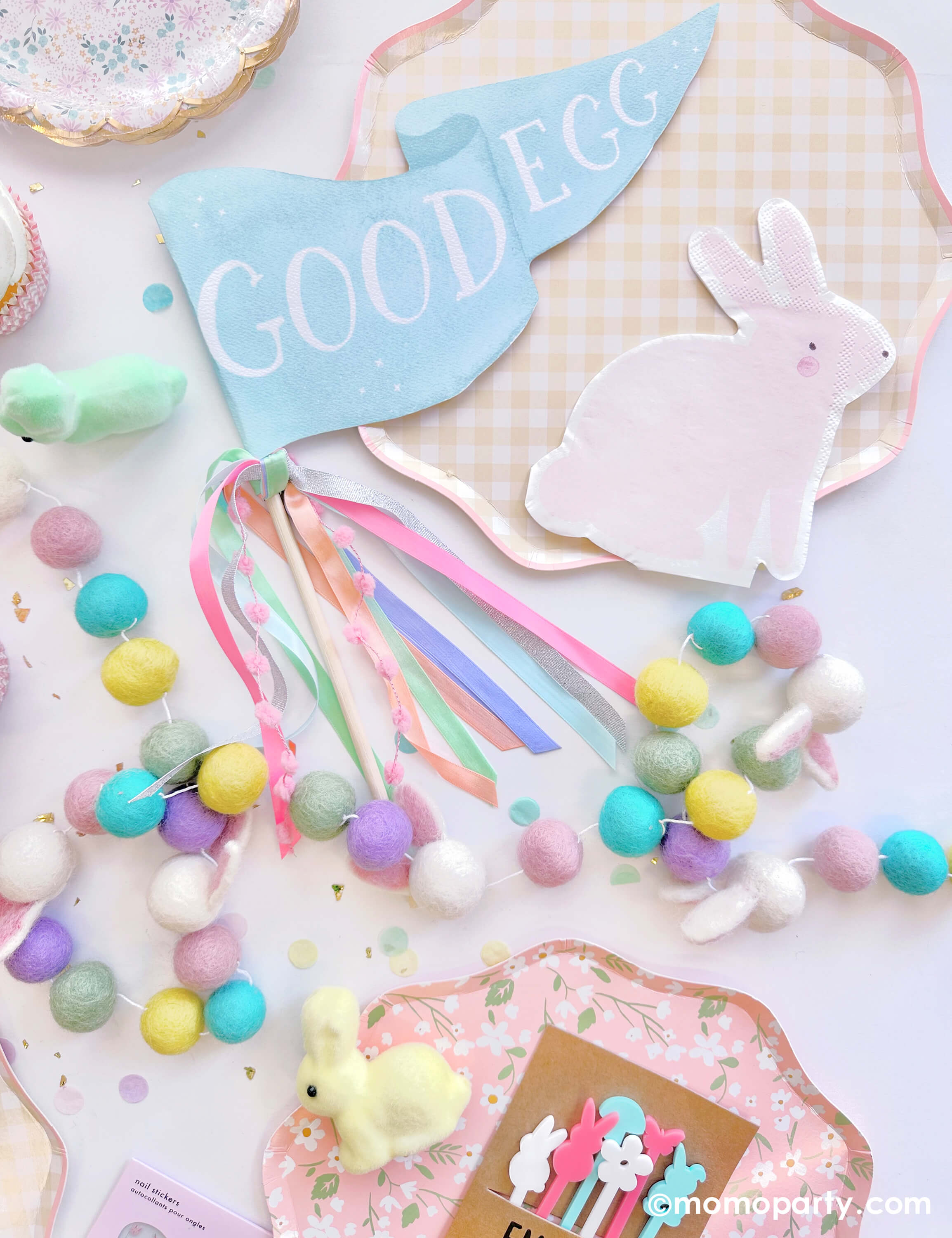 Easter Pastel Felt Garland