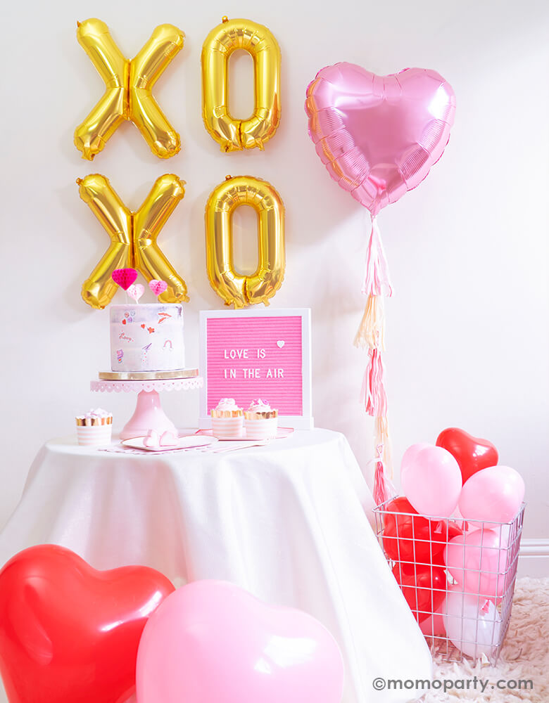 Junior Pastel Pink Heart Shaped Foil Balloon