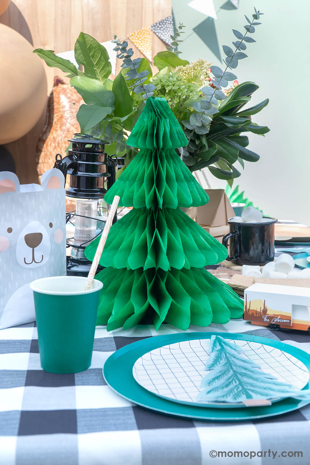 Forest Green Party Cups (Set of 8)