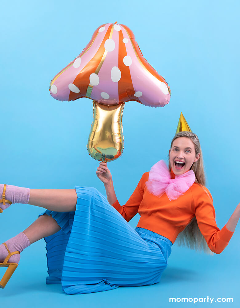 Mushroom Foil Mylar Balloon