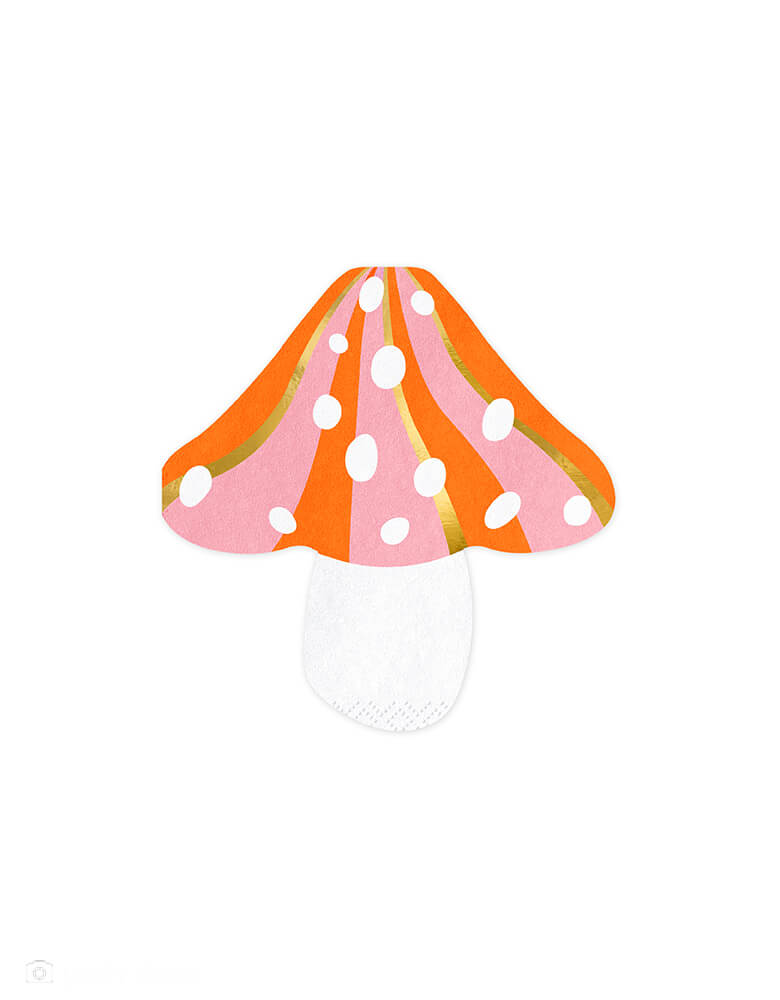 Party Deco - Mushroom Napkins. These whimsical mushroom napkins are perfect for your woodland or forest themed celebration.