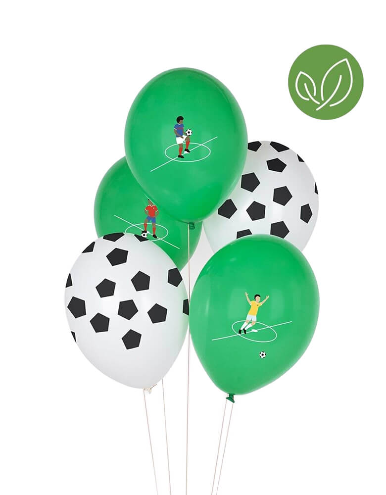 Soccer Latex Balloon Mix (Set of 5)