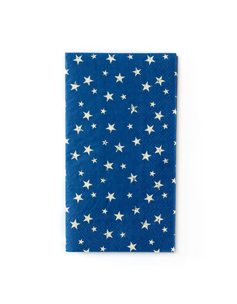 My Minds Eye -  Vintage Stars Guest Towel Napkins. Pack of 25, featuring the simplistic stars on a navy blue napkin design. are perfect for a patriotic backyard barbecues, or as an addition to a 4th July picnic basket. 