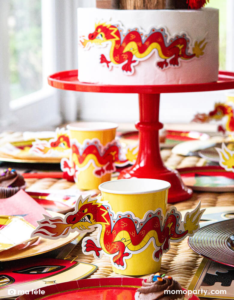 Ninja Cups with Dragon Sleeves (Set of 8)