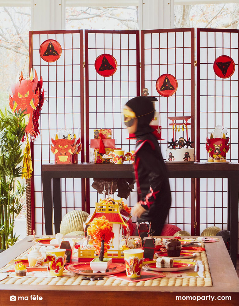 Ninja Cups with Dragon Sleeves (Set of 8)