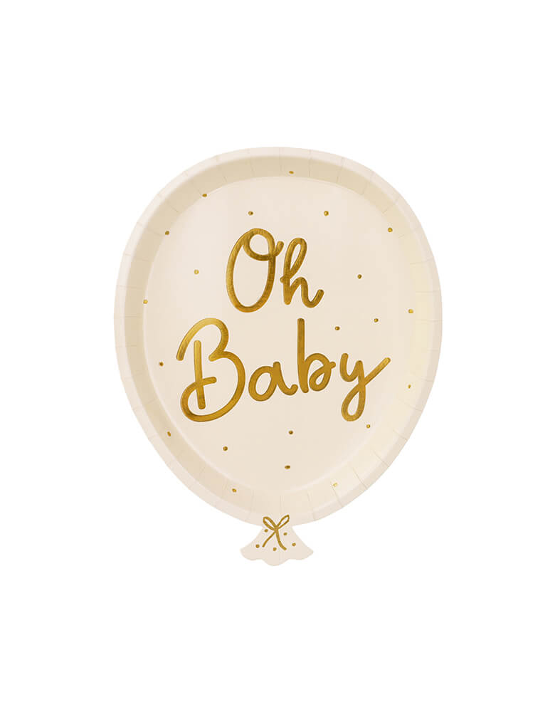 Oh Baby Balloon Shaped Plates (Set of 6)