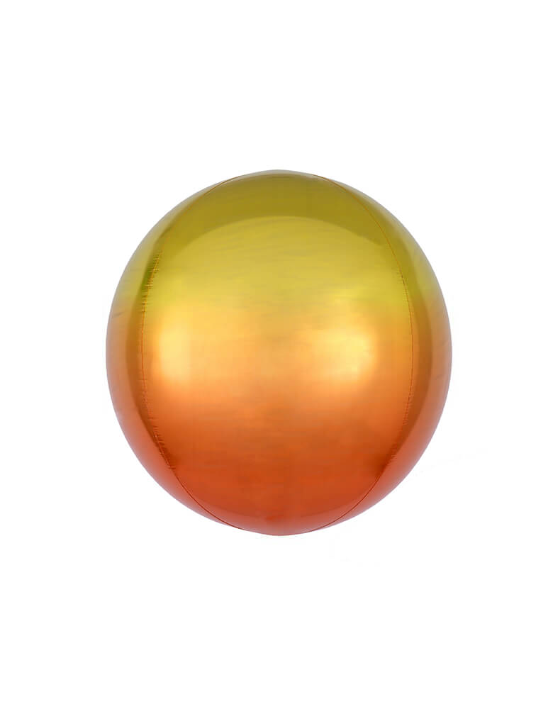 Anagram Balloons - 39848 Ombré Orbz® Yellow & Orange Orbz® XL™ G20.