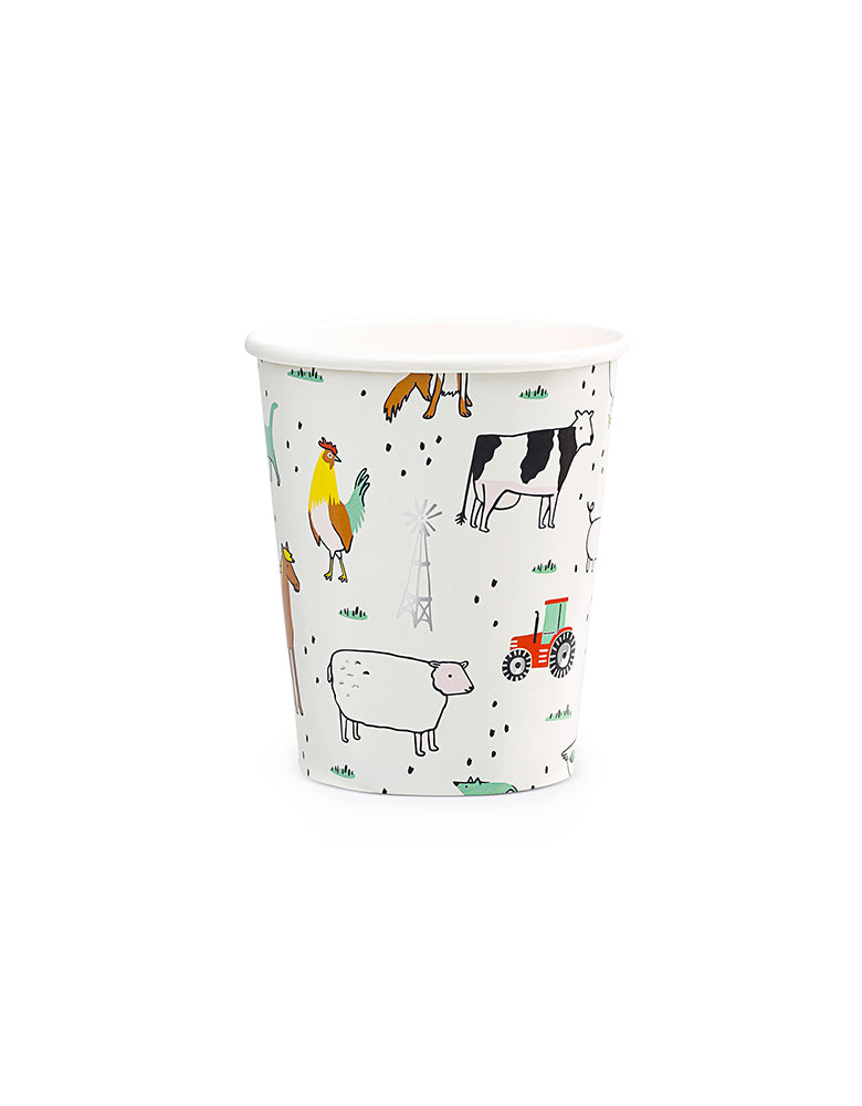 On-The-Farm-Cups_Kids Barnyard Party Supplies