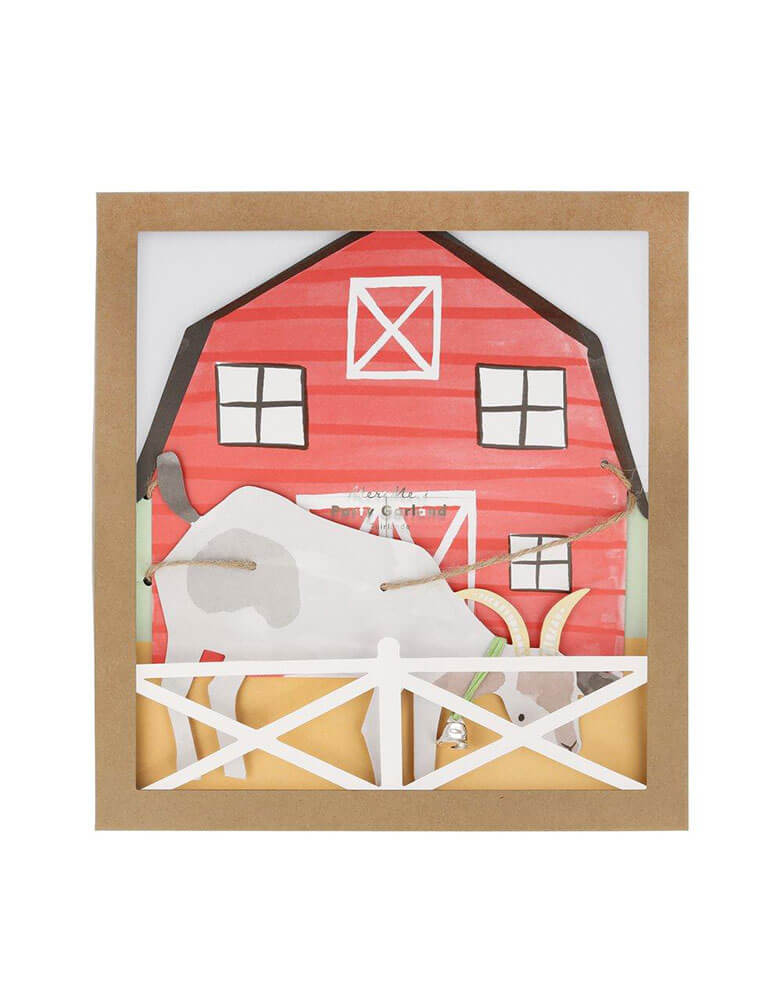 On The Farm Large Garland by Meri Meri in its package