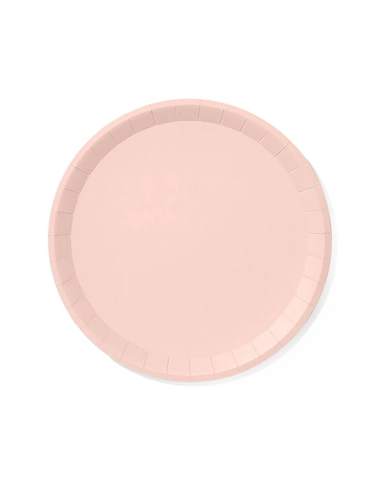 Pale Pink Large Plates by Coterie. Pack of 10. These round plates come in soft light pink colors. These Morden and high quality party tableware at party online store, party boutique online store, party supplies at momoparty.com