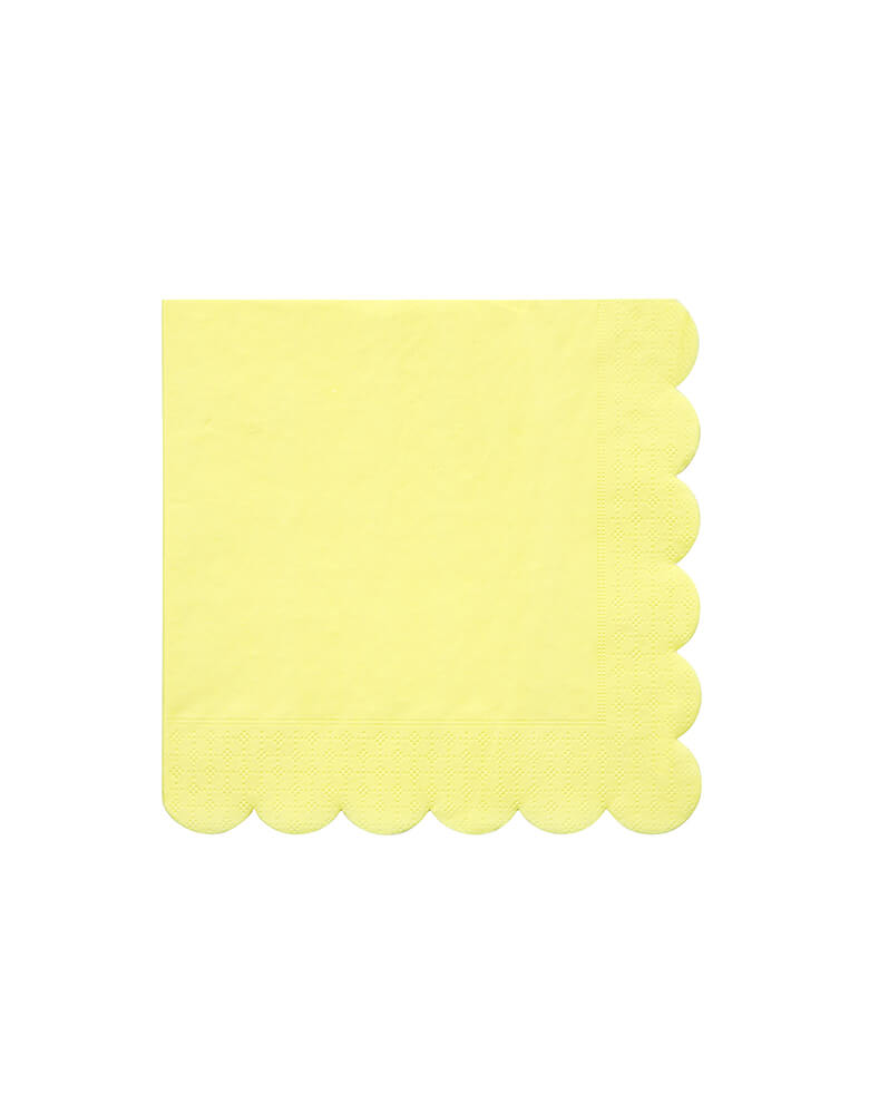Meri Meri Pale Yellow Large Napkins 