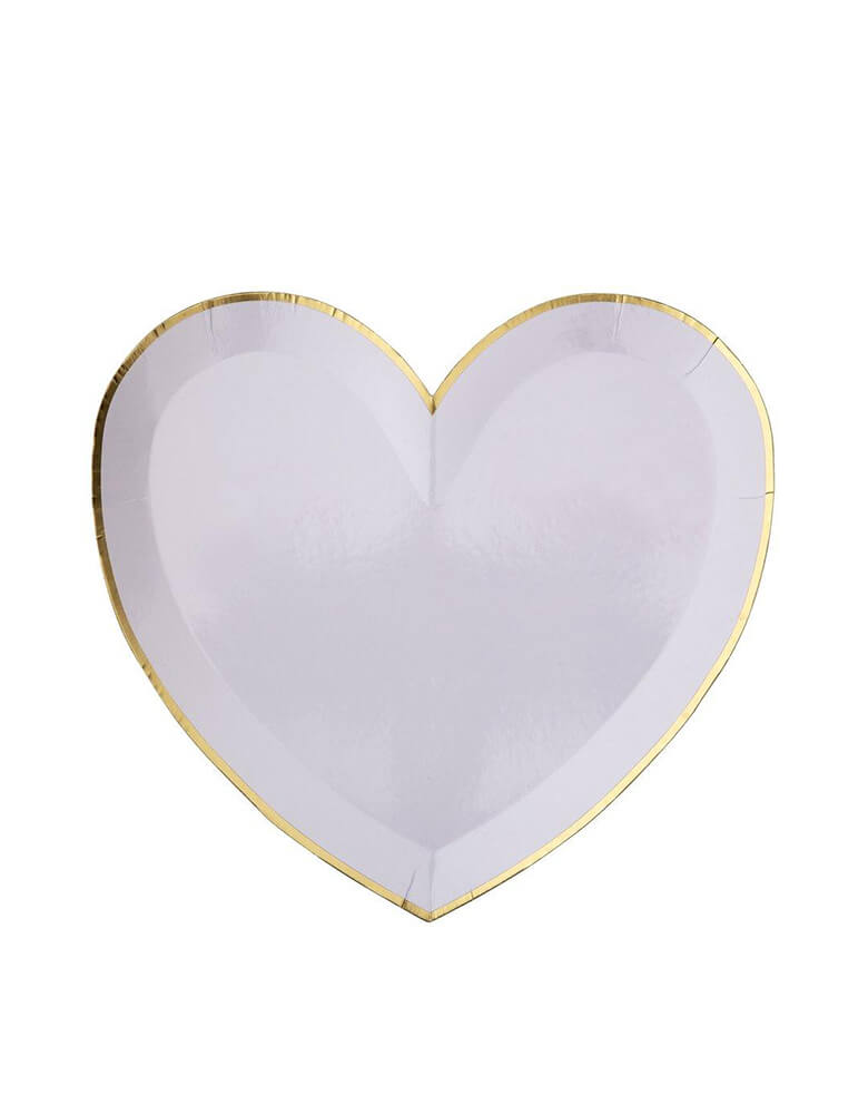 Meri Meri Party-Palette-Heart-Large-Plates in lilac