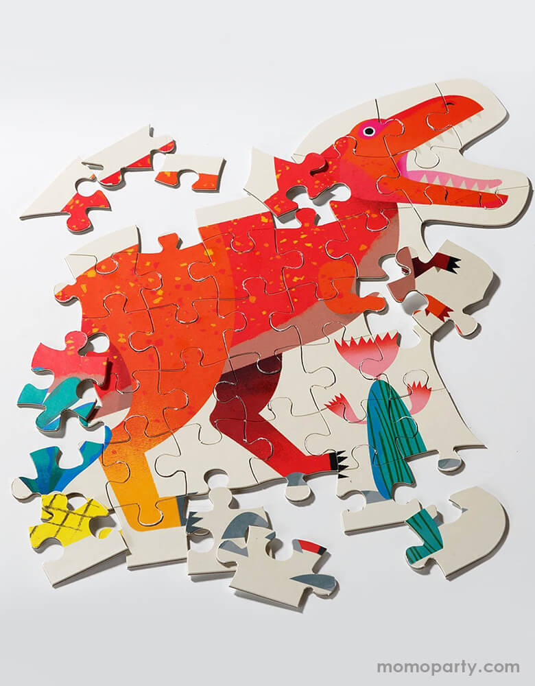 Party Dinosaur Tyrannosaurus Rex Shaped Puzzle