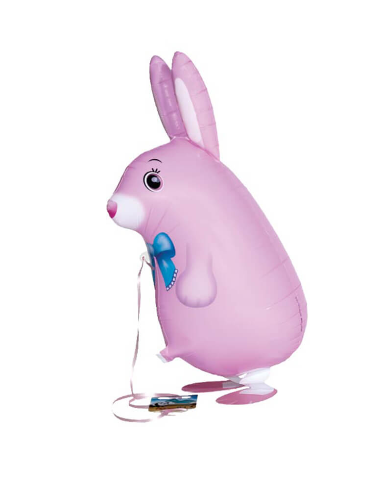 My Own Pet - Pink Bunny Air Walker Foil Balloon. Let your little one walk around with this 21 inches adorable Pink bunny at your Easter celebration! The balloon comes with a simple attachable ribbon leash and when you pull it by its lead, it walks along behind you.