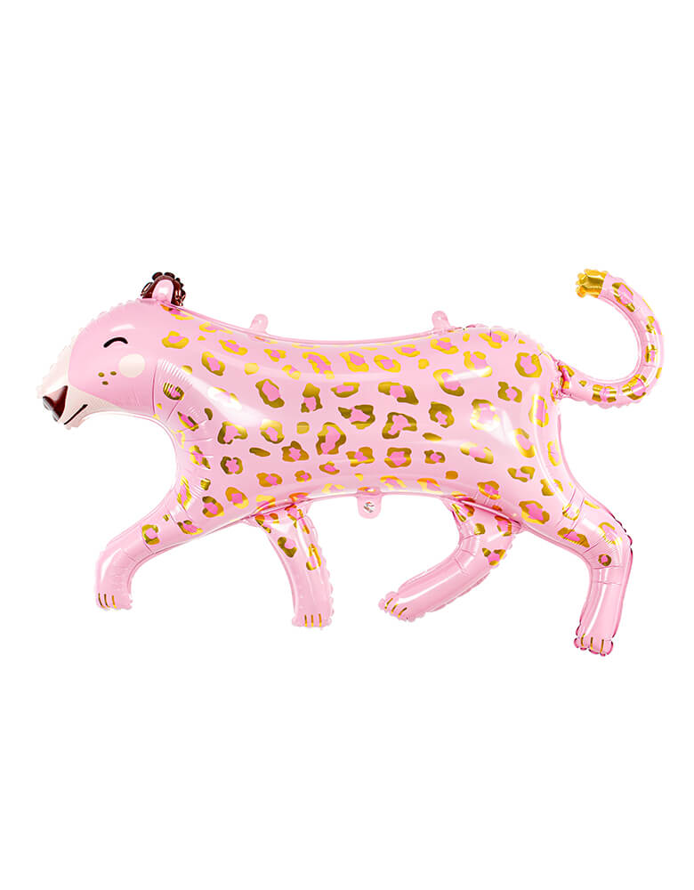 Pink Leopard Foil Mylar Balloon