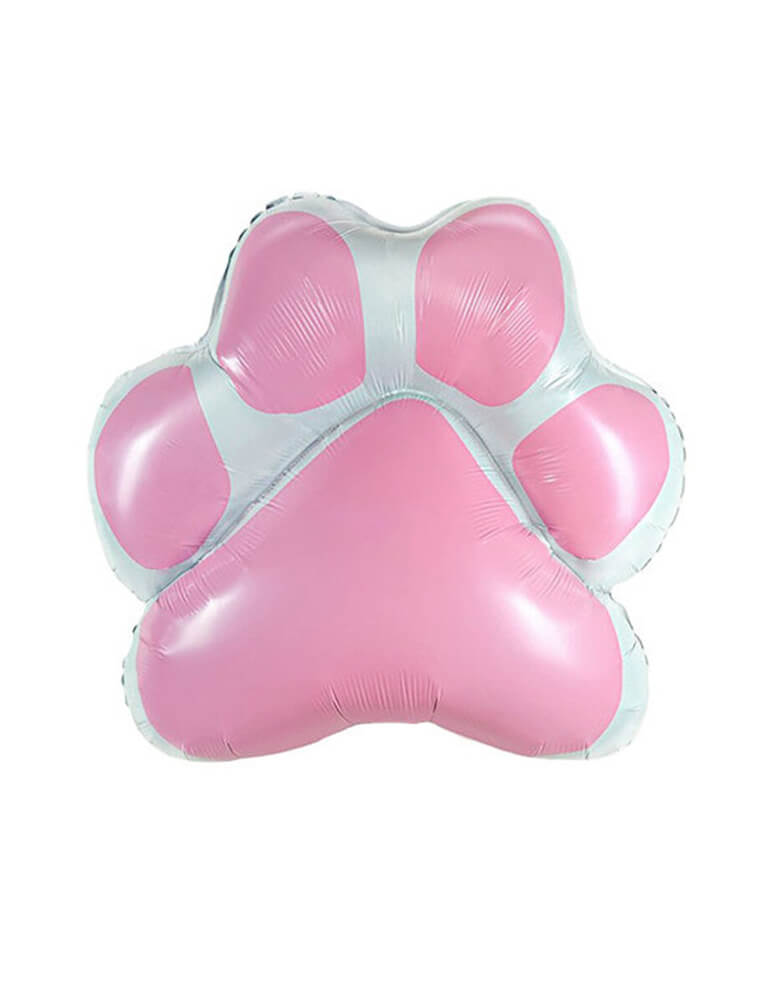 Pink Paw Shaped Foil Balloon. Celebrate with your paw-ties with this 28 inches cute pink paw shaped shaped foil balloon. It's perfect for a pet-themed or dog themed party!