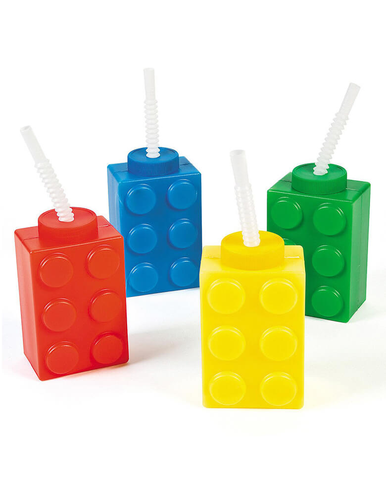 Brick Block Party Sippers (Set of 4)